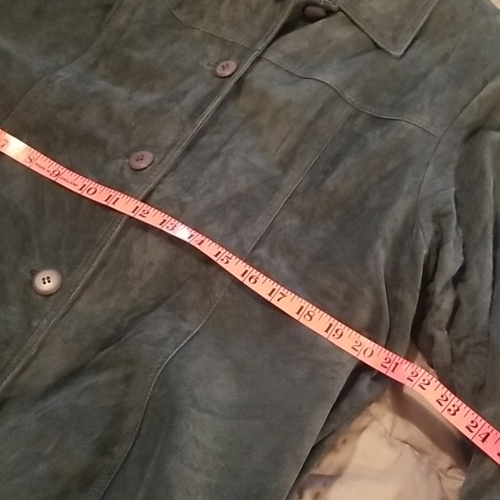 Blue leather jacket - Picture 3 of 7